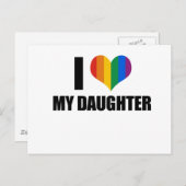 Ik hou van mijn homo dochter briefkaart (Voorkant / Achterkant)