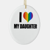 Ik hou van mijn homo dochter keramisch ornament (Rechts)