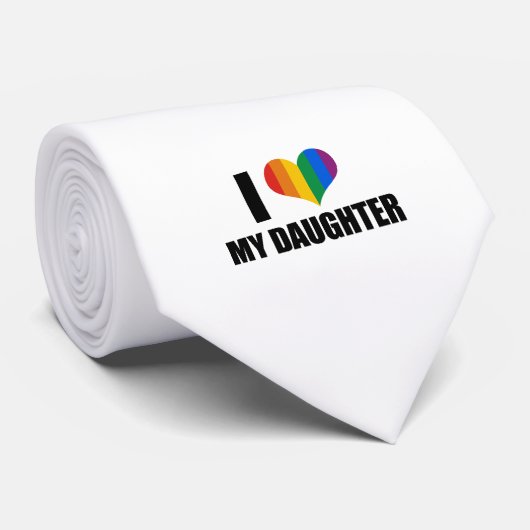 Ik hou van mijn homo dochter stropdas (Opgerold)