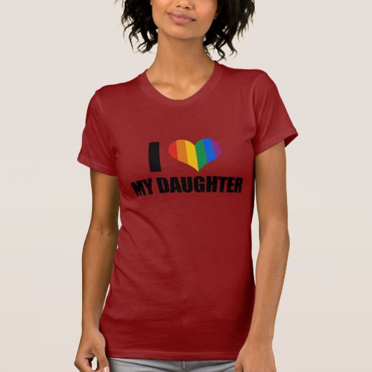 Ik hou van mijn homo dochter t-shirt (Voorkant)