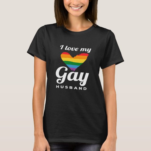 Ik hou van mijn homo Gay T-shirt (Voorkant)
