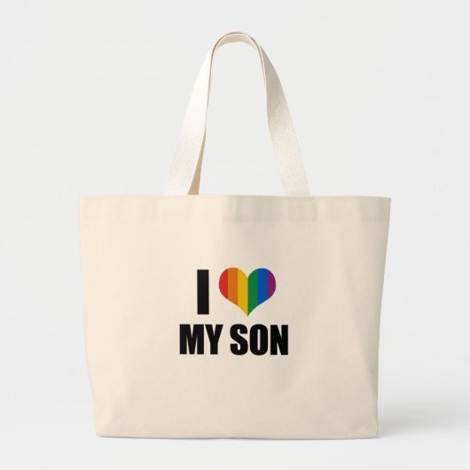 Ik hou van mijn homo zoon grote tote bag (Voorkant)