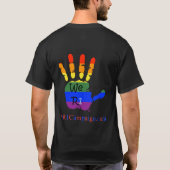 Ik hou van mijn HOMO ZOON!!! Regenboog Logo T-shirt (Achterkant)