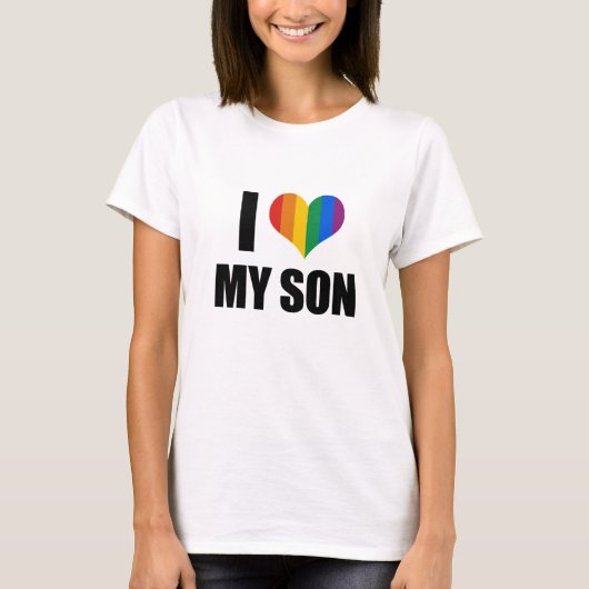 Ik hou van mijn homo zoon t-shirt (Voorkant)