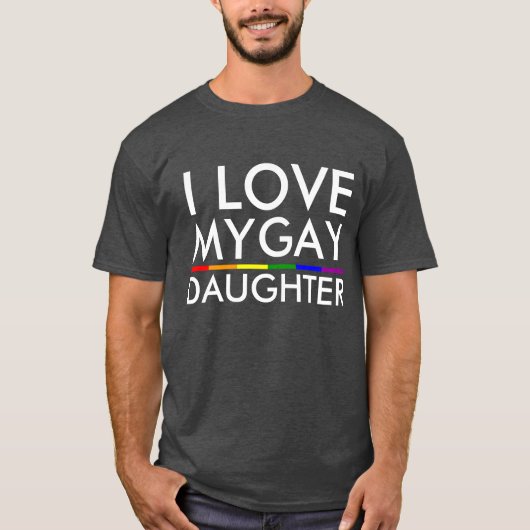 IK HOU VAN MIJN HOMODOCHTER T-SHIRT (Voorkant)