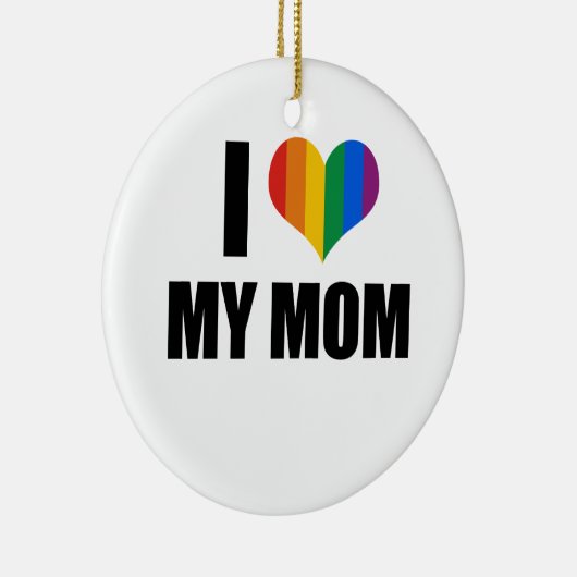 Ik hou van mijn homomoeder keramisch ornament (Rechts)