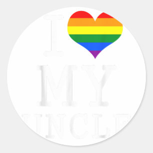 Ik hou van mijn homoom ronde sticker