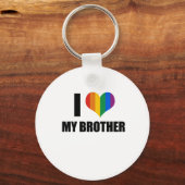 Ik hou van mijn homoseksuele broer sleutelhanger (Voorkant)