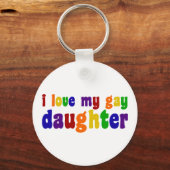 Ik hou van mijn homoseksuele dochter sleutelhanger (Voorkant)