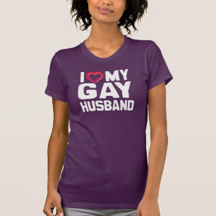 IK HOU VAN MIJN HOMOSEKSUELE ECHTGENOOT - WIT -.pn T-shirt