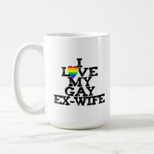 Ik hou van mijn homoseksuele ex-vrouw, grappige en koffiemok