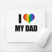 Ik hou van mijn homoseksuele vader muismat (Met muis)