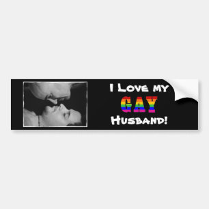 Ik hou van mijn homoseksuele versie 2 Bumpersticke Bumpersticker