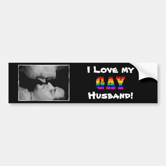 Ik hou van mijn homoseksuele versie 2 Bumpersticke Bumpersticker (Voorkant)