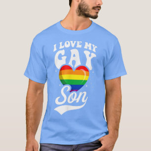 Ik hou van mijn homoseksuele Zoon LGBTQ Proud Mam T-shirt