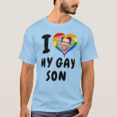 Ik hou van mijn homoseksuele zoon t-shirt (Voorkant)