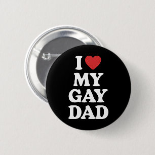 Ik hou van mijn homovader Ik hou van mijn homovade Ronde Button 5,7 Cm