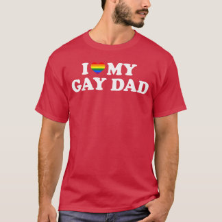 Ik hou van mijn homovader vintage t-shirt