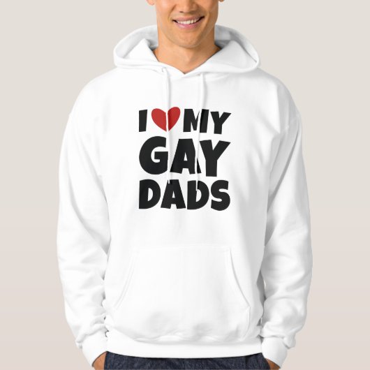 Ik hou van mijn homovaders hoodie (Voorkant)