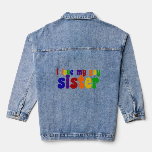 Ik hou van mijn homzister denim jacket (Achterkant)