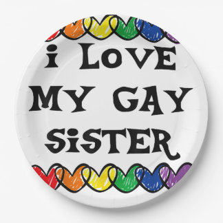 Ik hou van mijn homzusje LGBT Gift Gay Lesbian Mar Papieren Bordje