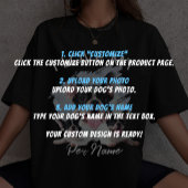 Ik Hou Van Mijn Hond Aangepaste Foto Huisdier Kat T-shirt