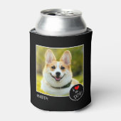 Ik hou van mijn hond, aangepaste foto - Pet Lovers Blikjeskoeler (Blikje Voorkant)