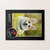 Ik hou van mijn hond, aangepaste foto - Pet Lovers Legpuzzel (Horizontaal)