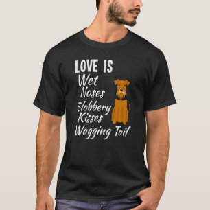 Ik hou van mijn hond Airedale Terrier Mooie Hond Z T-shirt