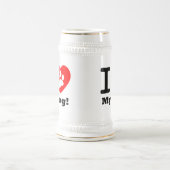 Ik hou van mijn hond bierpul (Center)