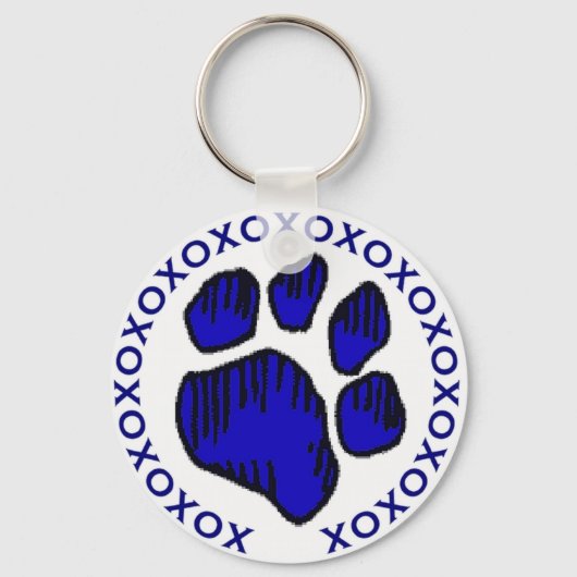 Ik hou van mijn hond! Button Sleutelhanger (Voorkant)