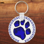 Ik hou van mijn hond! Button Sleutelhanger (Voorkant)