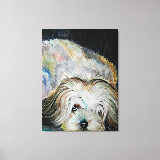 Ik hou van mijn hond canvas print (Voorkant)