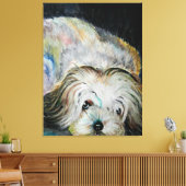 Ik hou van mijn hond canvas print (Insitu (Woonkamer))
