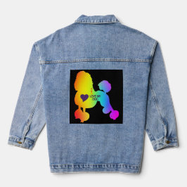 Ik hou van mijn hond denim jacket