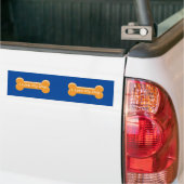 Ik hou van mijn hond | Dog Bone Bumpersticker (Op Truck)