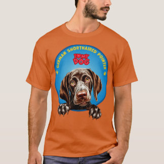 Ik hou van mijn hond Duitse kortharige pointer T-shirt