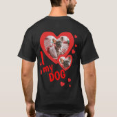 Ik hou van mijn hond foto voor en achter t-shirt (Achterkant)