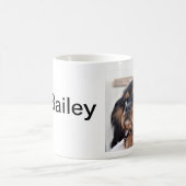 Ik hou van mijn hond, gepersonaliseerde foto koffiemok (Center)