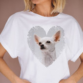 Ik hou van mijn hond hartfoto t-shirt
