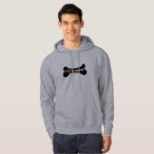 Ik hou van mijn hond - hondenbot hoodie (Voorkant volledig)