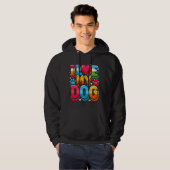 Ik hou van mijn hond hoodie (Voorkant volledig)