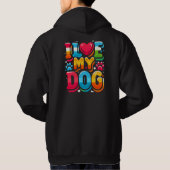 Ik hou van mijn hond hoodie (Achterkant)