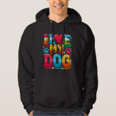 Ik hou van mijn hond hoodie (Voorkant)