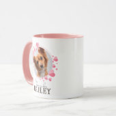 Ik hou van mijn hond kat huisdier met aangepaste f mok (Voorkant links)