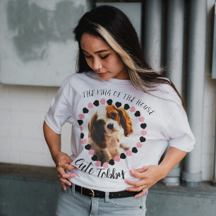 Ik hou van mijn hond kattenhart gevormd pet tekstf t-shirt