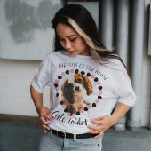 Ik hou van mijn hond kattenhart gevormd pet tekstf t-shirt
