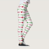 Ik hou van mijn hond kerst Leggings (Rechts)