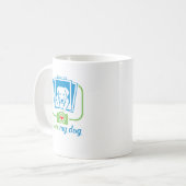 Ik hou van mijn hond koffiemok (Voorkant links)