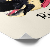 Ik hou van mijn hond-kotst-Duitse schapenpootnaam Poster (Hoek)